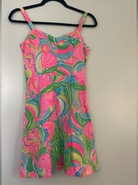 Lilly Pulitzer Pastel Multicolor Floral Sundress with hidden pockets